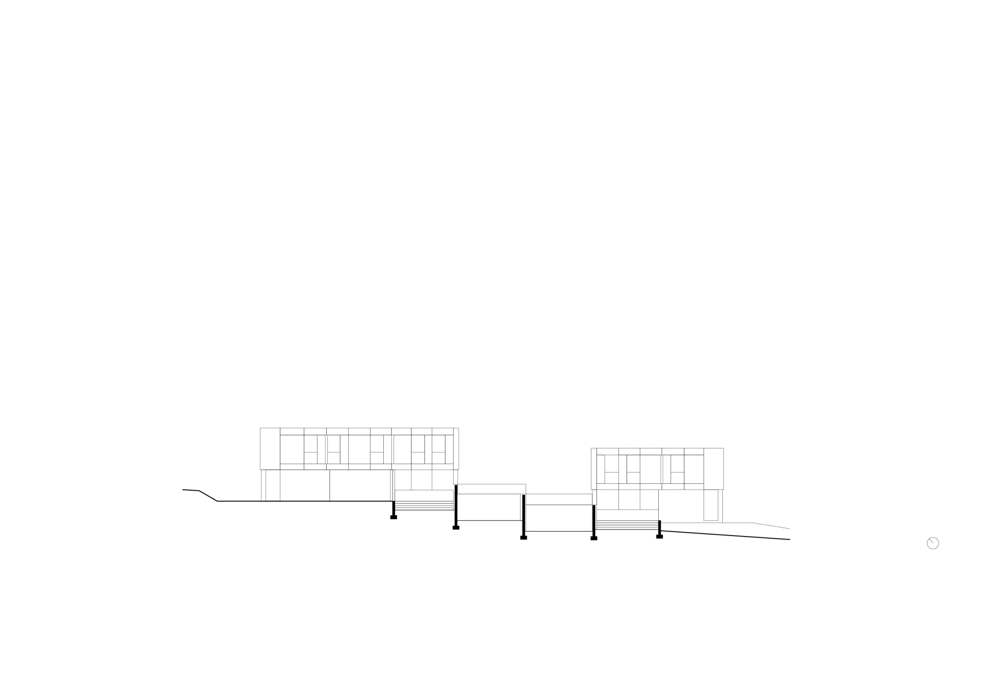 Elevation Philippe Meyer Architecte - Deux Villas