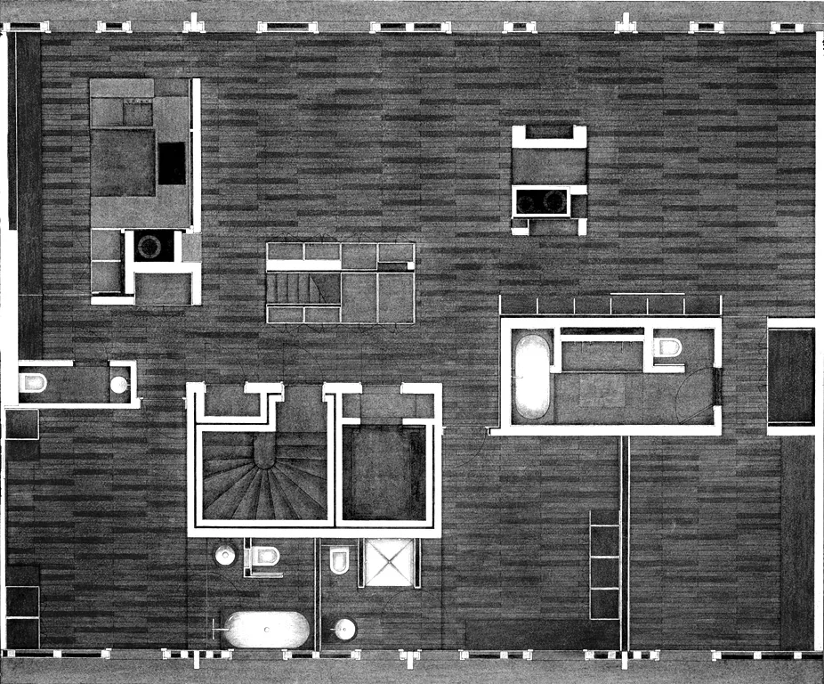 Plan Philippe Meyer Architecte - Chalet à Gstaad