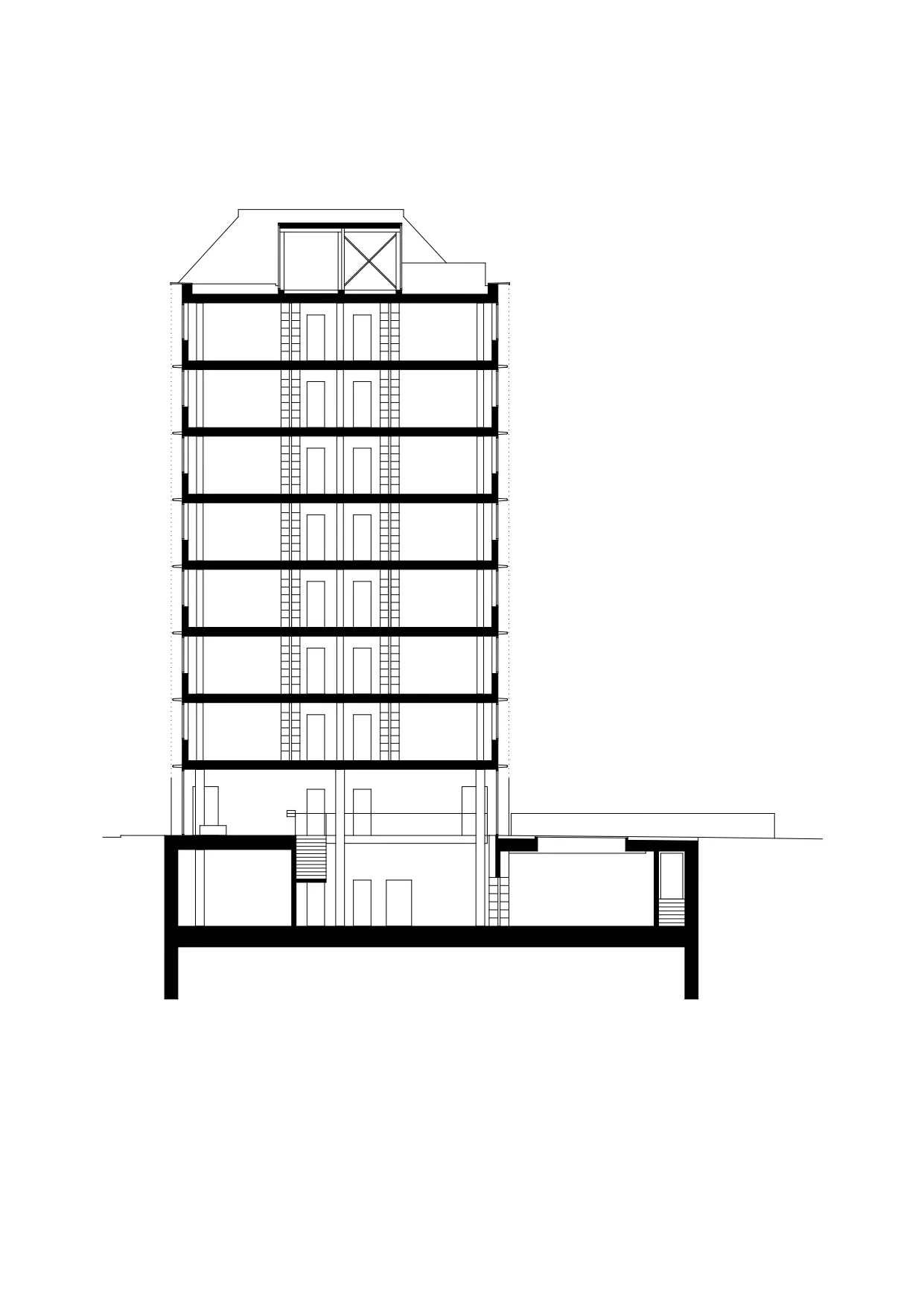 Section Philippe Meyer Architecte - ON-OFF_UNI Genève