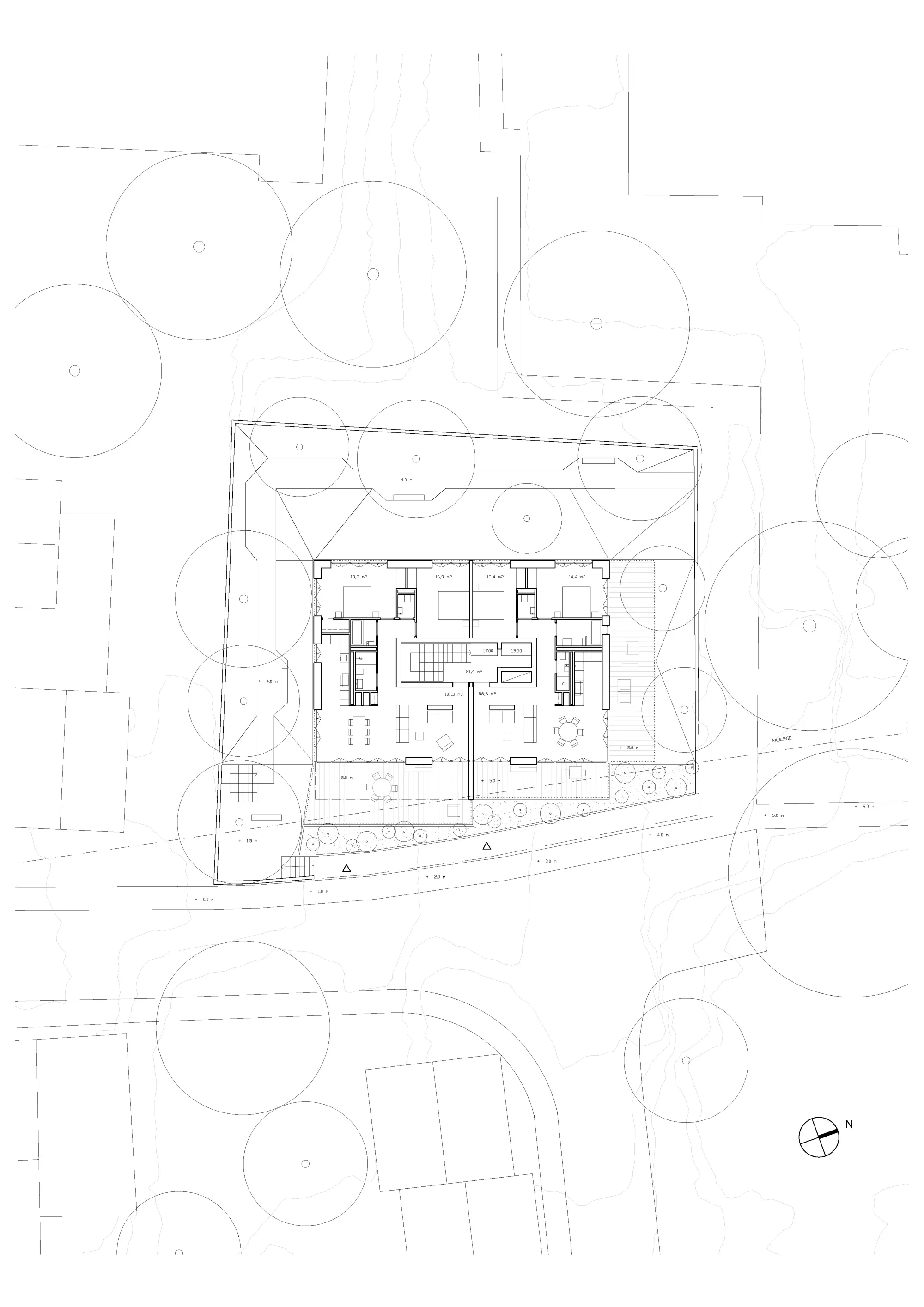 Location plan Philippe Meyer Architecte - Villa urbaine
