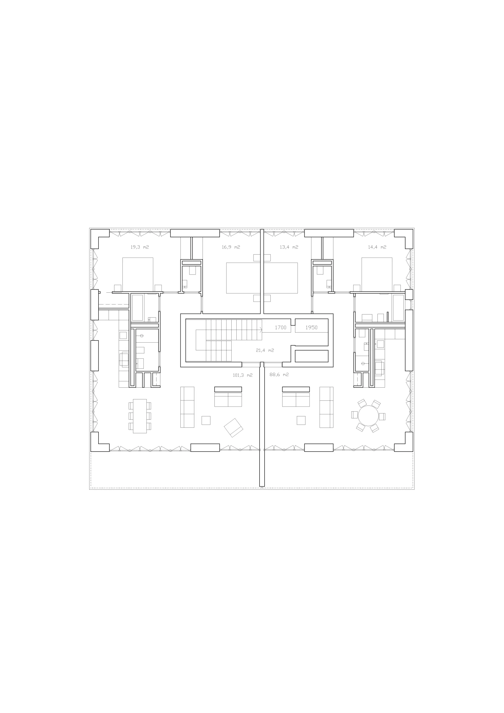 Second floor Philippe Meyer Architecte - Villa urbaine