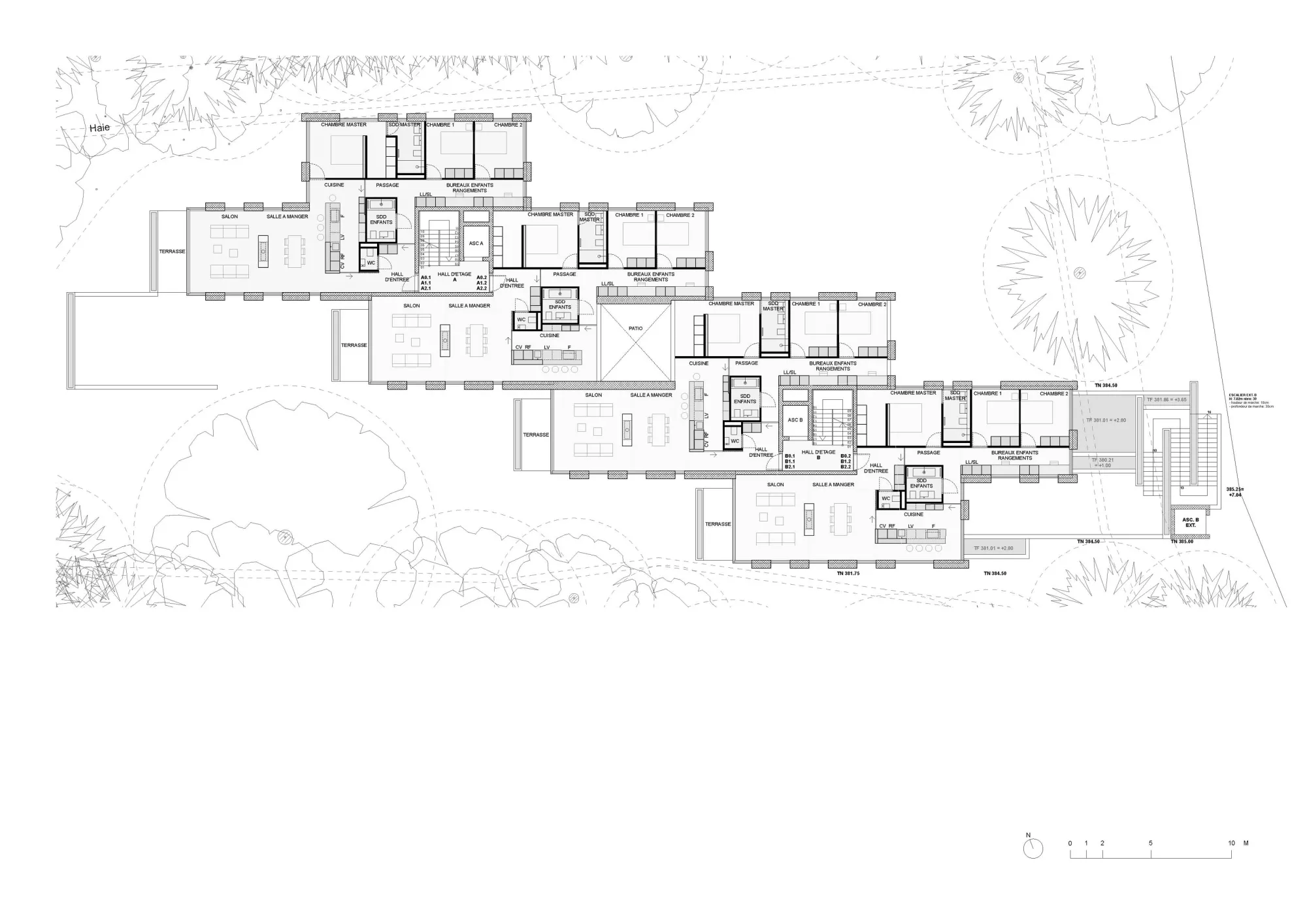Typical floor plan Philippe Meyer Architecte - Une Clairière Habitée