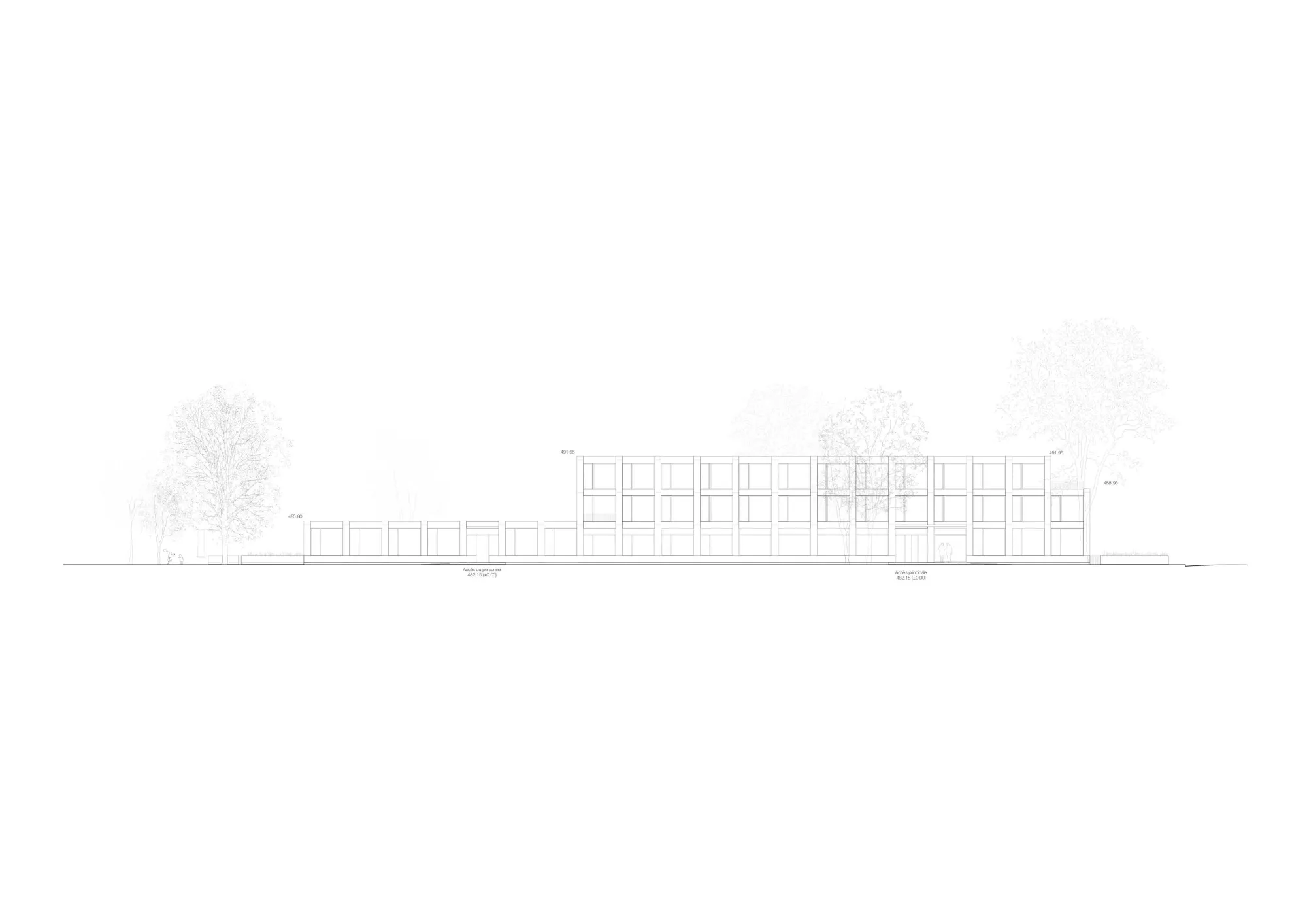 Park Elevation Philippe Meyer Architecte - NOTRE DAME