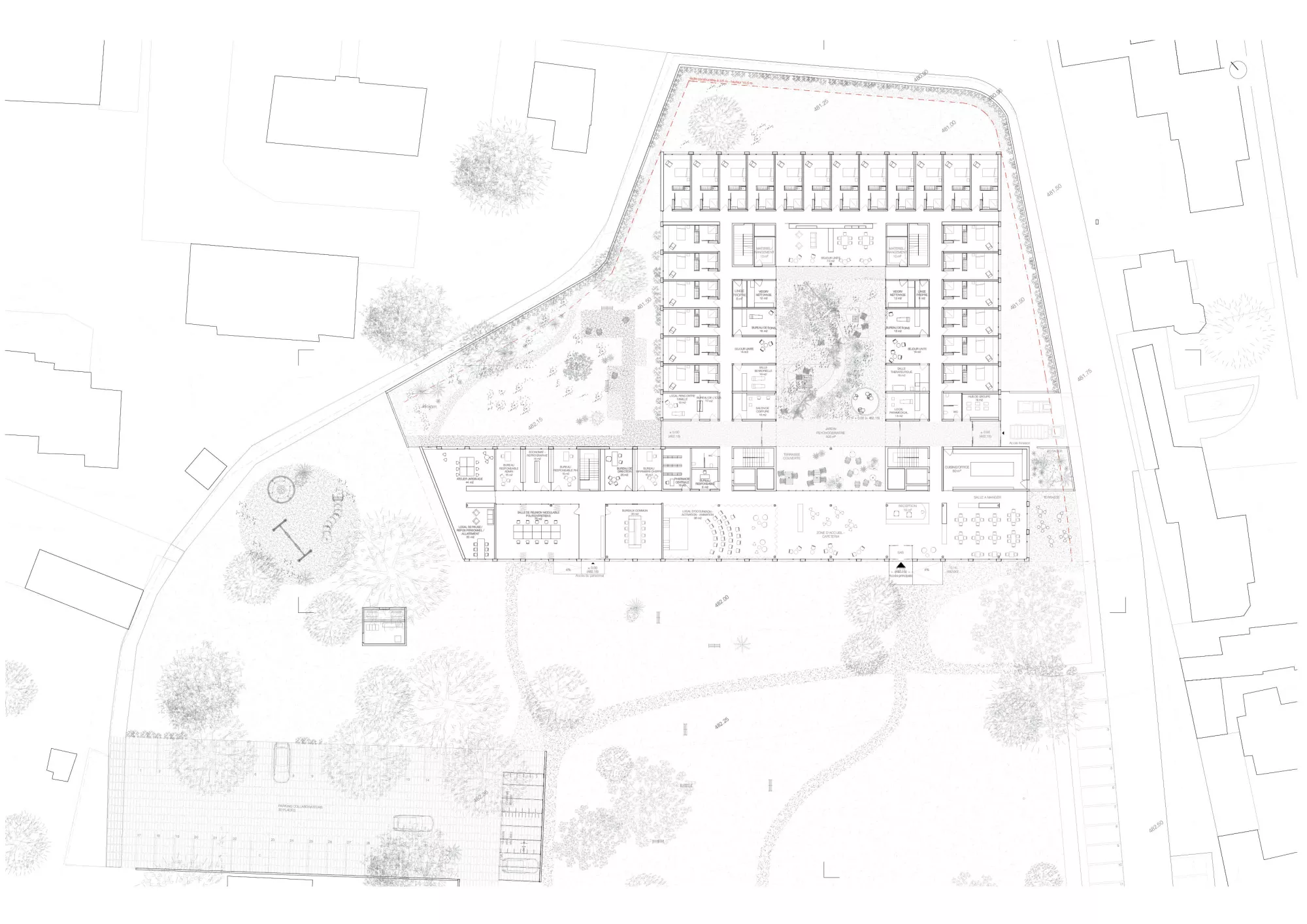 Ground Floor Plan Philippe Meyer Architecte - NOTRE DAME