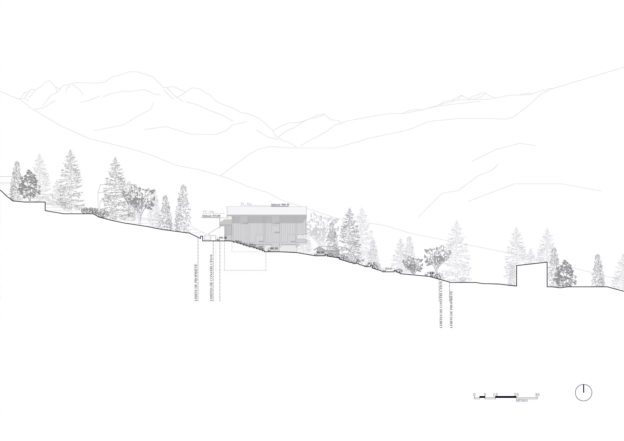 Landscape Section Philippe Meyer Architecte - EPSM