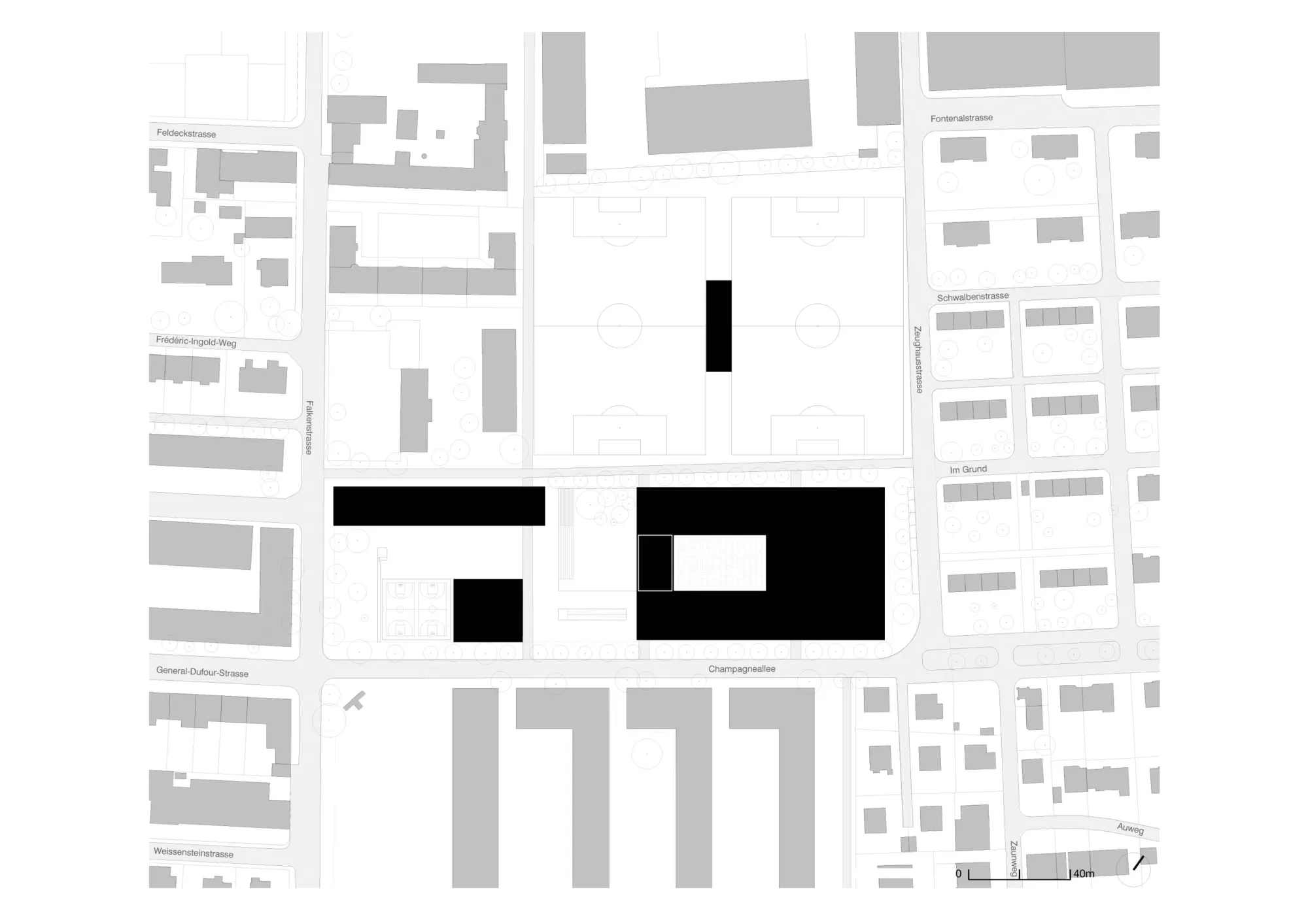 Site plan Philippe Meyer Architecte - Complexe scolaire