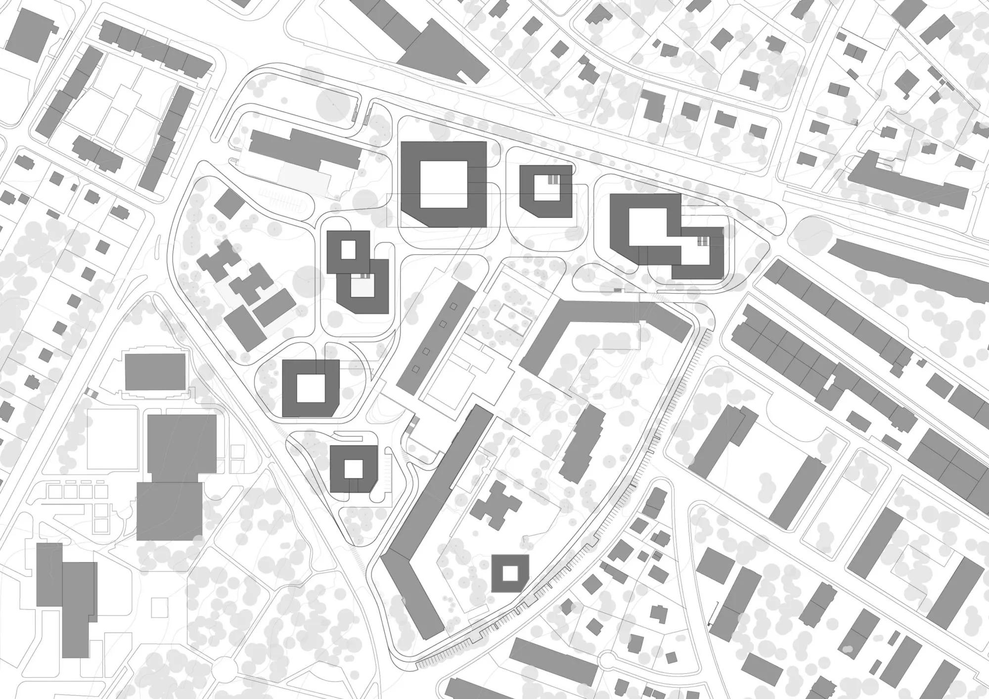 Site plan Philippe Meyer Architecte - Logements collectifs