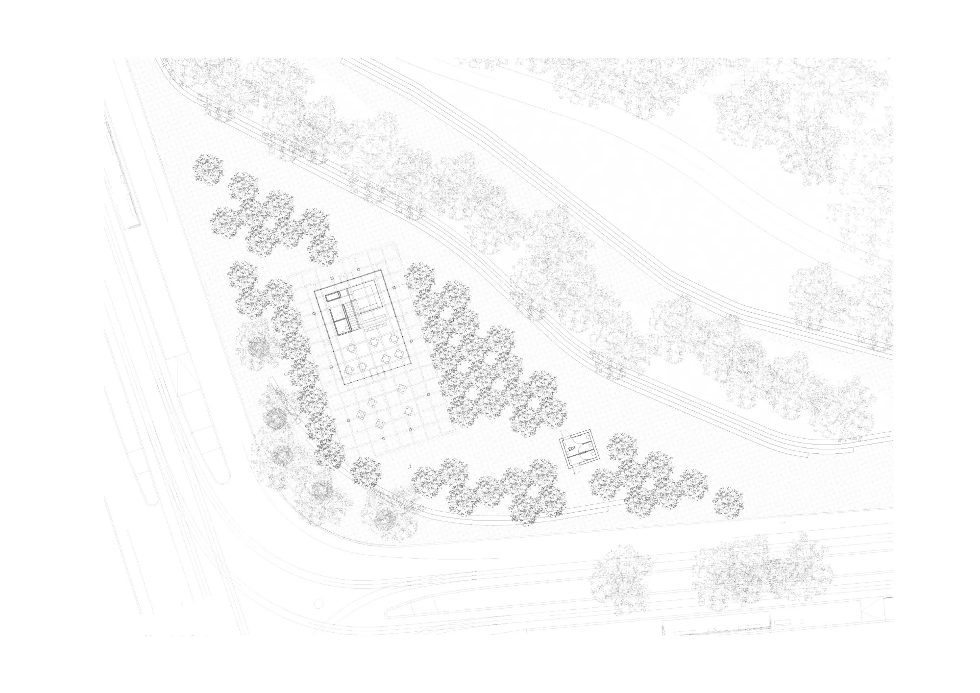 Ground floor plan Philippe Meyer Architecte - Pavillon pour un parc