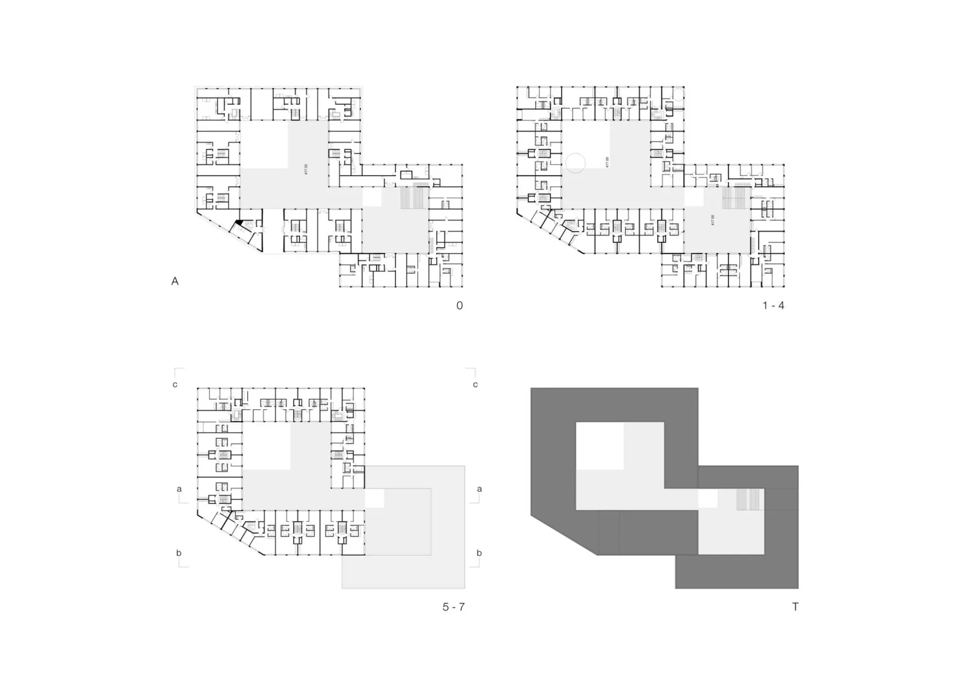 Plans Philippe Meyer Architecte - Logements collectifs