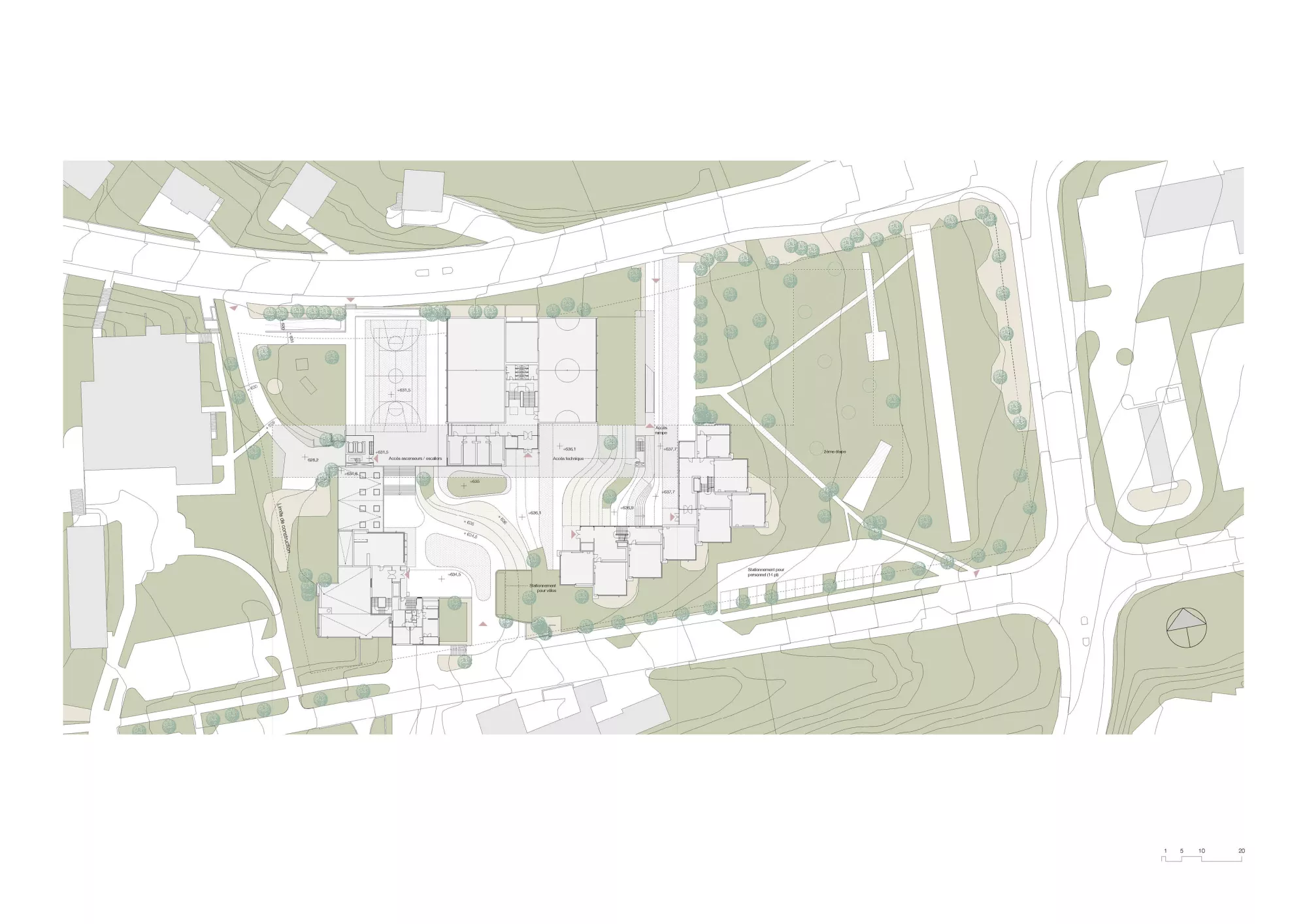 Site Plan Philippe Meyer Architecte - Extension d'une école primaire
