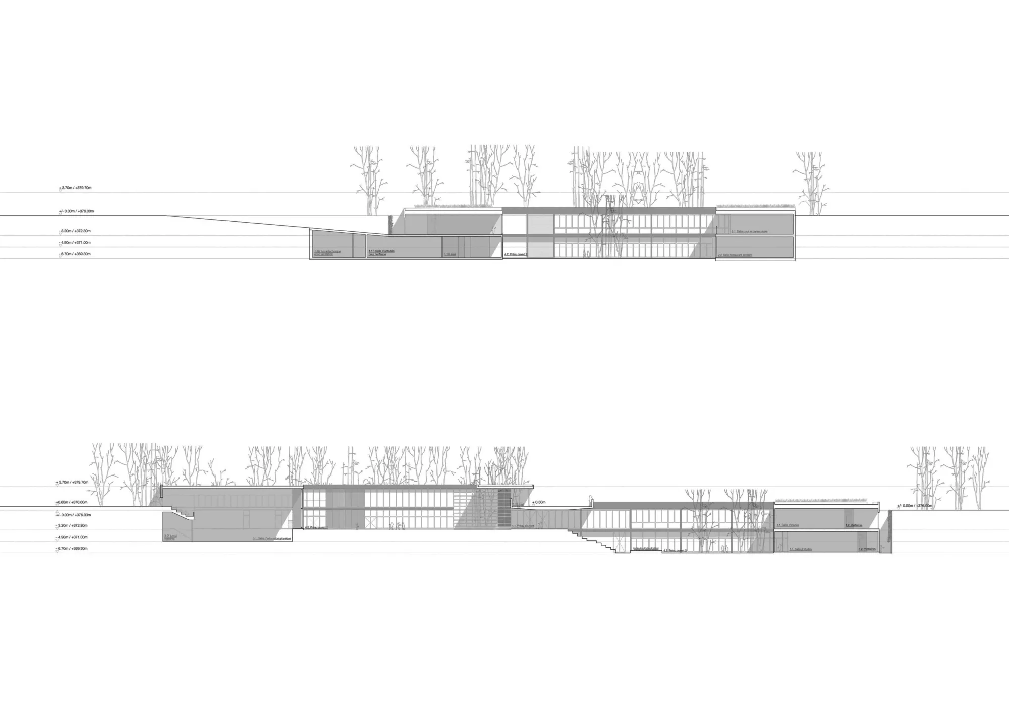 Sections Philippe Meyer Architecte - Ecole primaire
