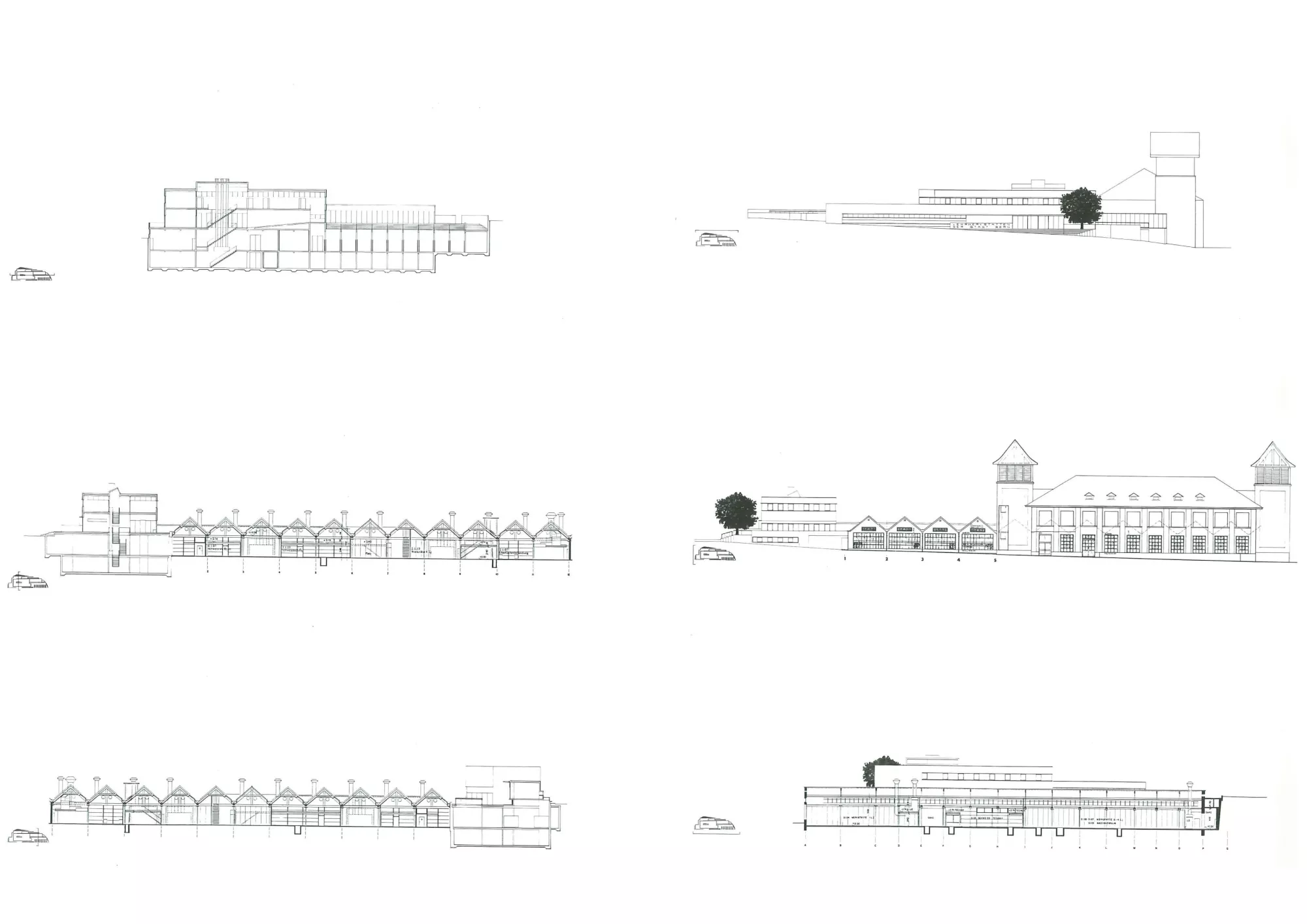 Sections and facades Philippe Meyer Architecte - Arts et Métiers