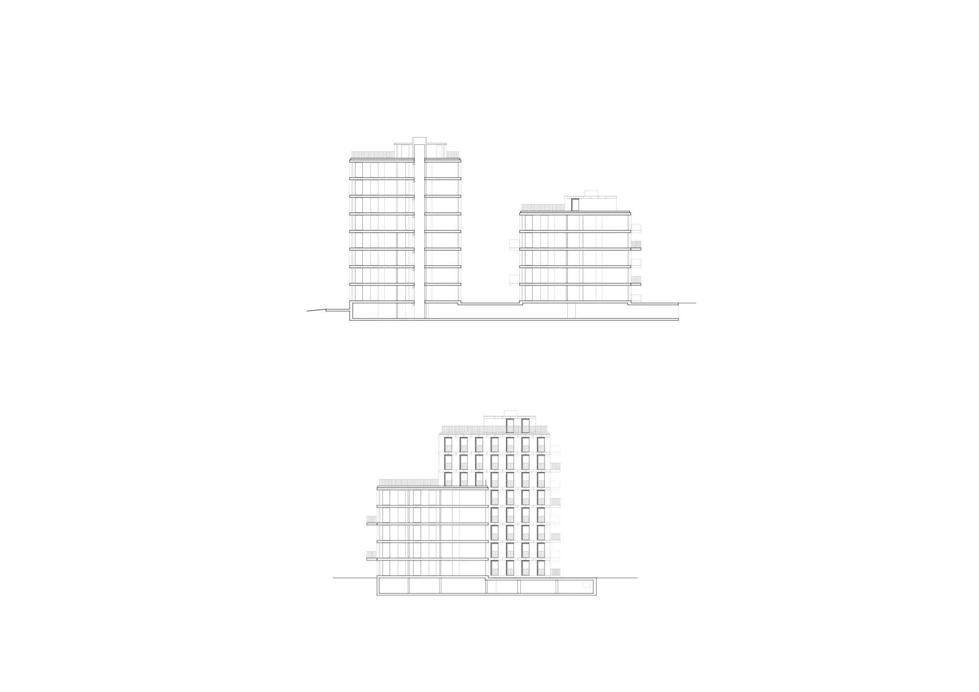 Sections Philippe Meyer Architecte - Logements collectifs