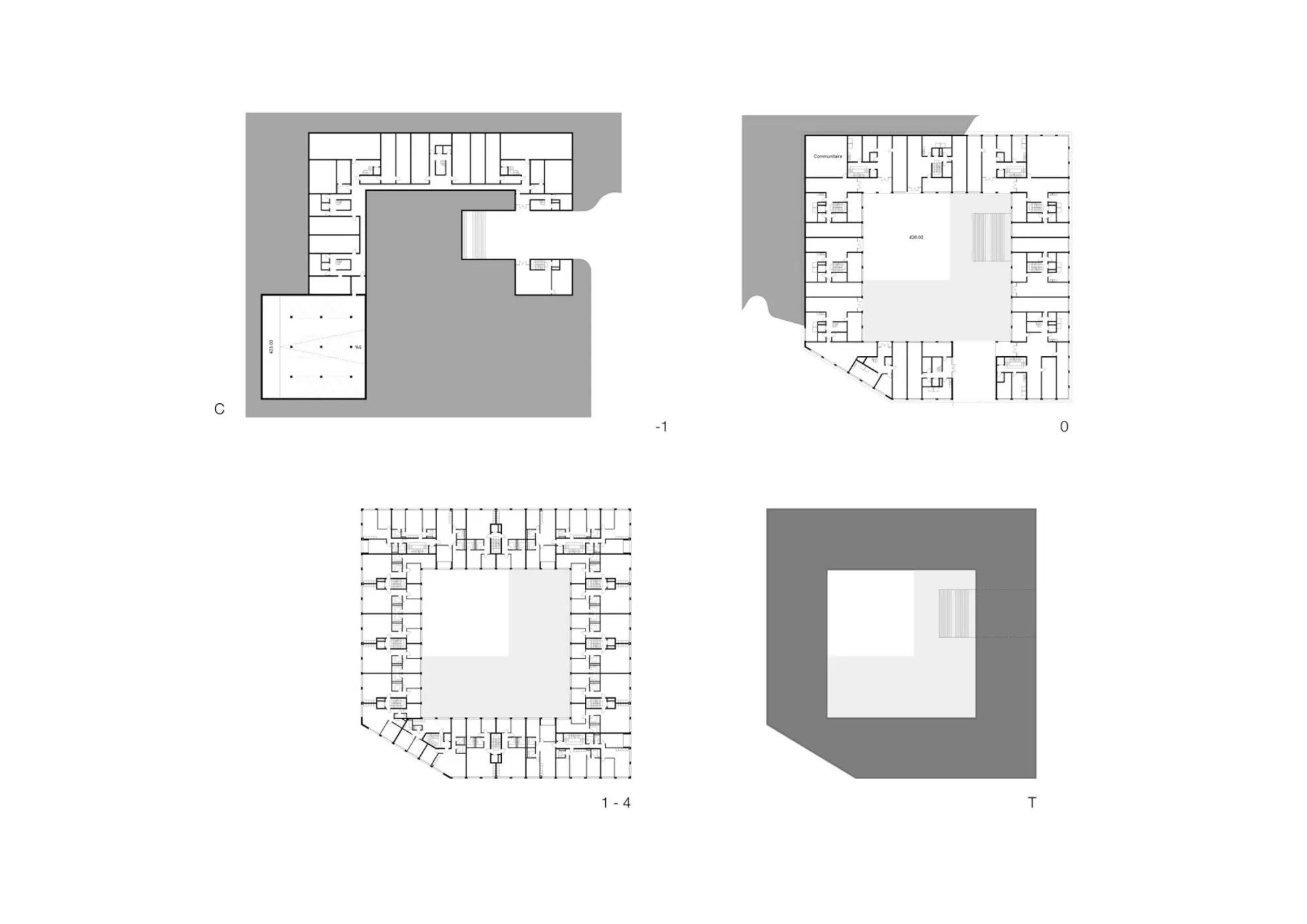 Plans Philippe Meyer Architecte - Logements collectifs