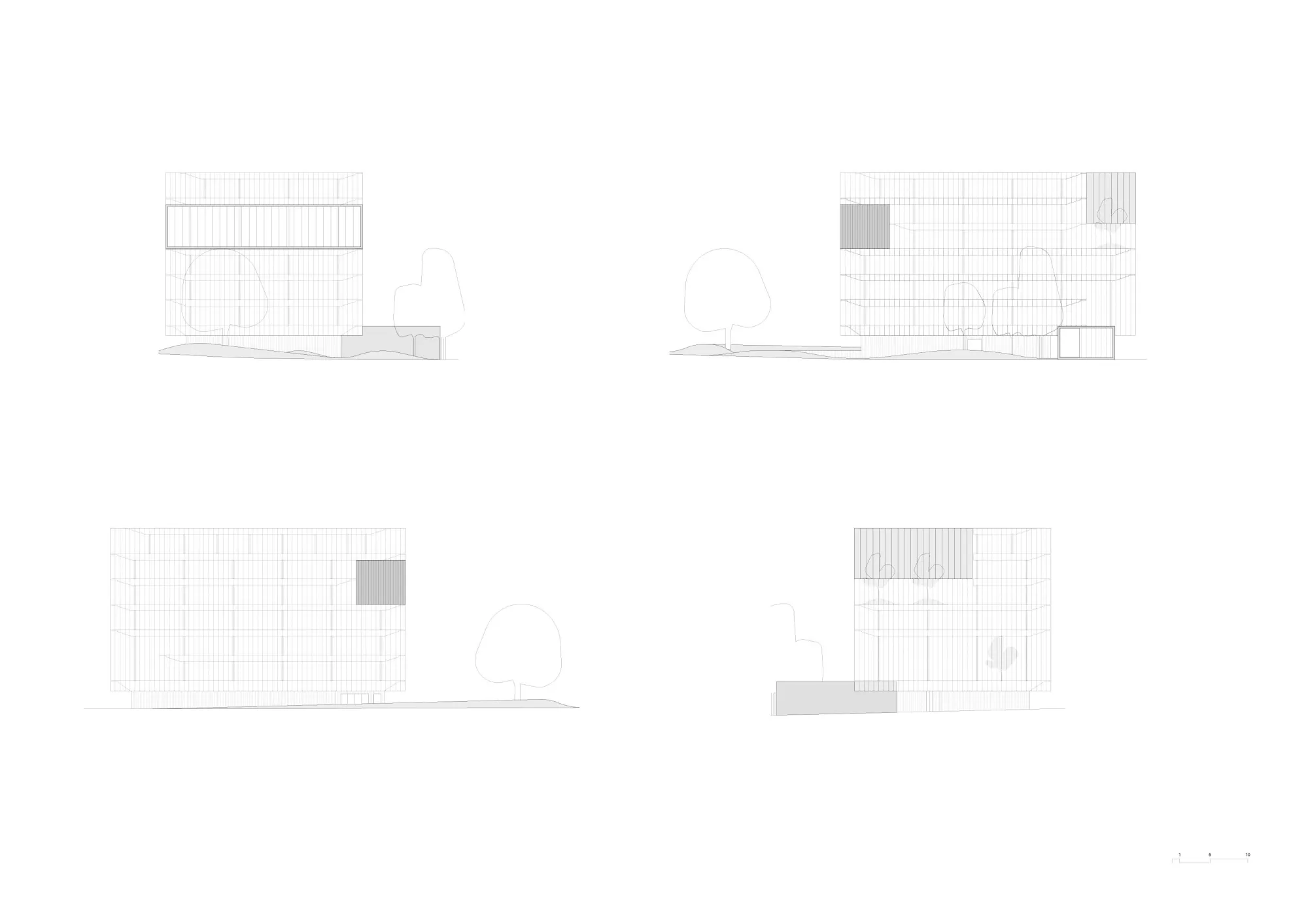 Facades Philippe Meyer Architecte - Bureaux et Hotel