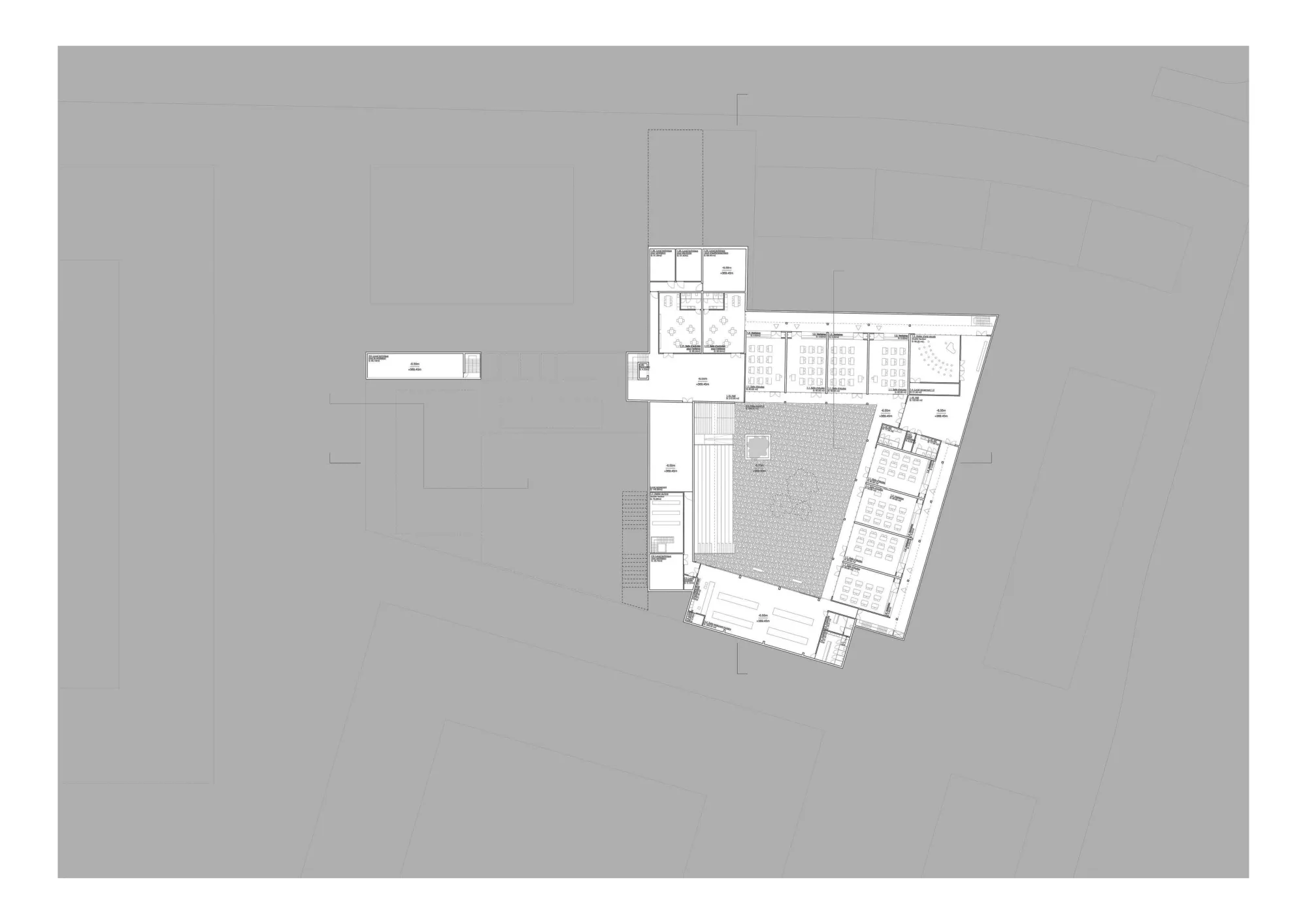 Lower basement floor plan Philippe Meyer Architecte - Ecole primaire