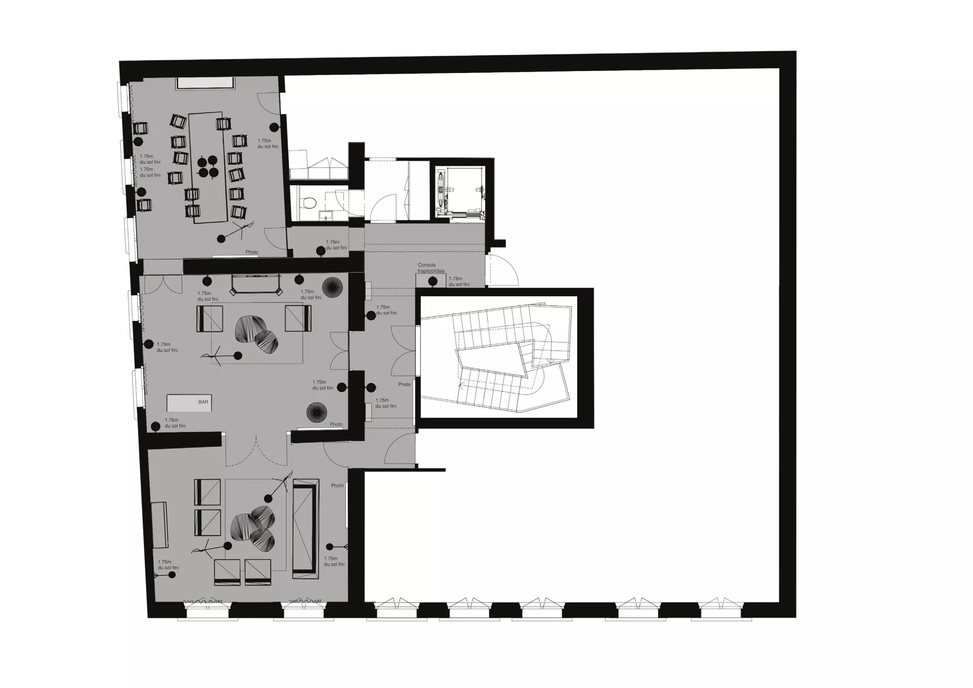 First floor plan Philippe Meyer Architecte - Delegation Suisse auprès de l'OCDE