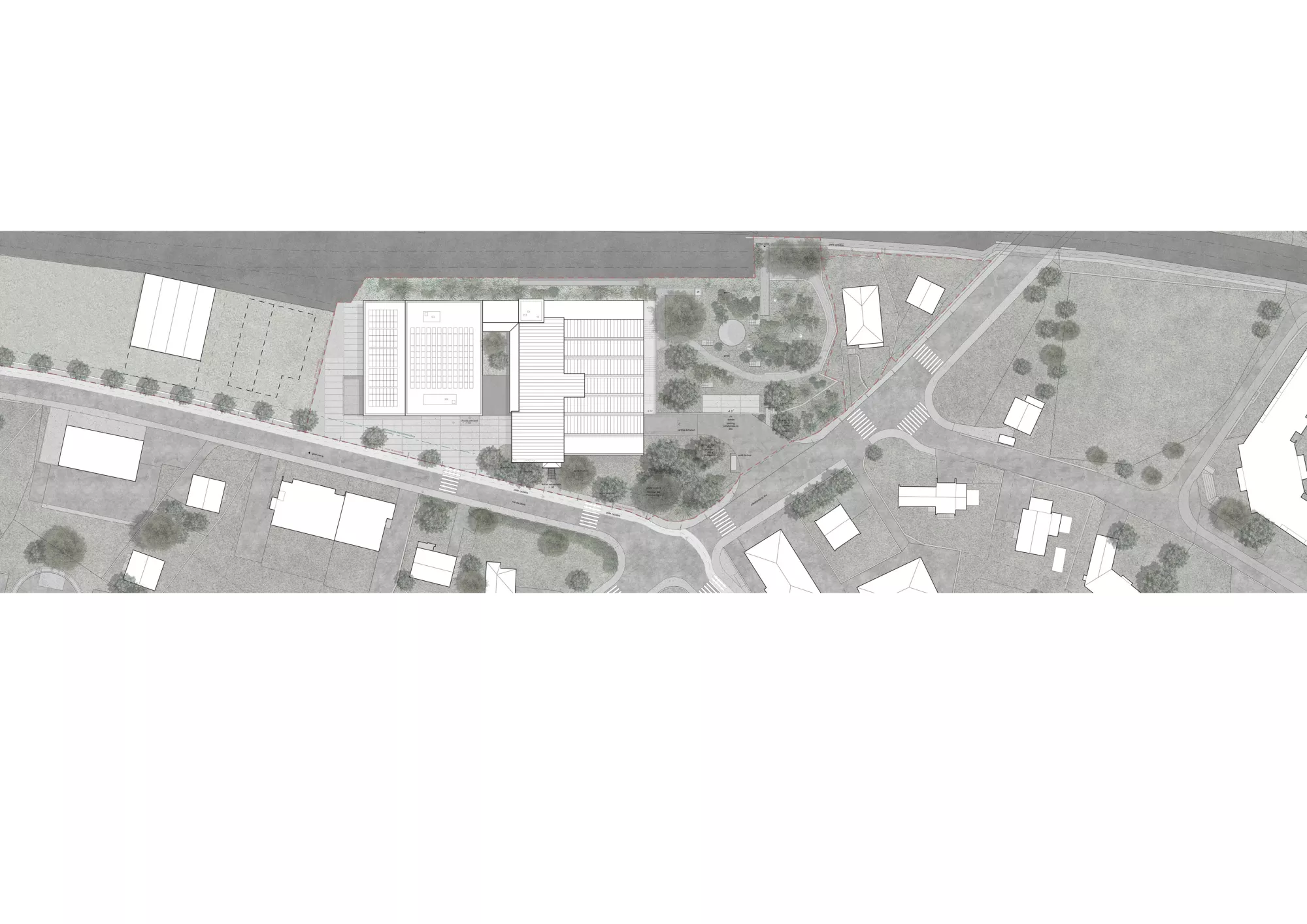 Site plan Philippe Meyer Architecte - Ecole de couture